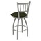 Holland Bar Stool Co 30" Swivel Bar Stool, Nickel Finish, Canter Pine Seat 81030AN010 - alternate 2